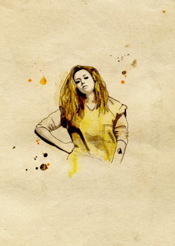 helene-draws:  Nicky Nichols. Orange Is the New Black. ——black pen, copic markers and watercolor on paper. 