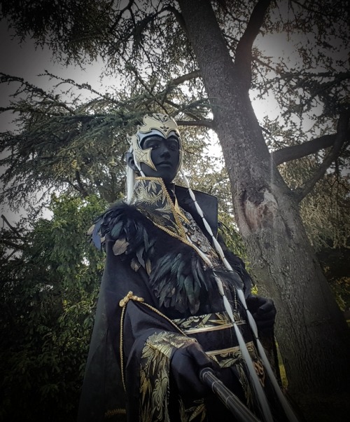 Drow NSC (LARP) Alad'an Teh'kinrelliz, Vaterpatron von Ched Nasad. ◇ Ein paar Handyfotos von der Dok