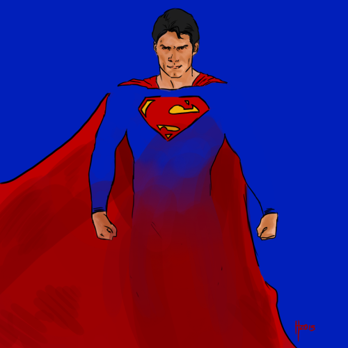 heitorfraga:  “Superman”, made with Wacom Intuos and Photoshop CS6, with an image from “Man of Steel” as base!