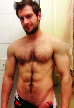 bigdicksmassiveballsepicbulges:  southernmendicks:  bravodelta9:  And one more.  Mans man. Hairy chest. That makes me hard. Smile your fucking sexy bro for sure——————————————Follow me! Submit!SOUTHERN HUNKS—»front of line