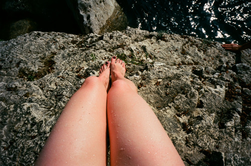 Hiking Lake Skadar in Montenegro with Trisha, including stops for lunch and a swim.{Ricoh GR1 and Ko