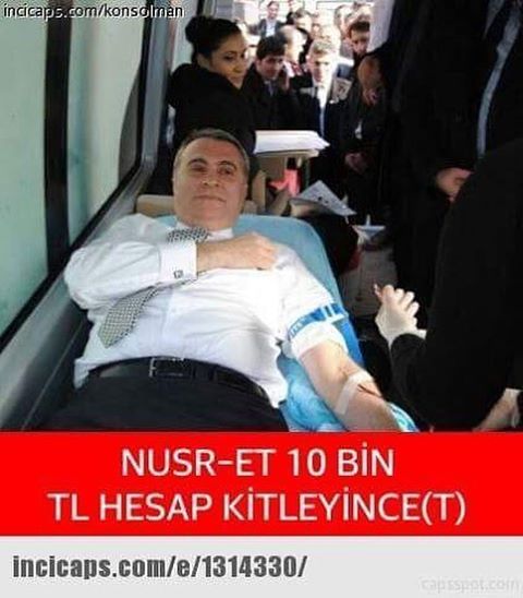 Nusr-et 10bin tl hesap kitleyince