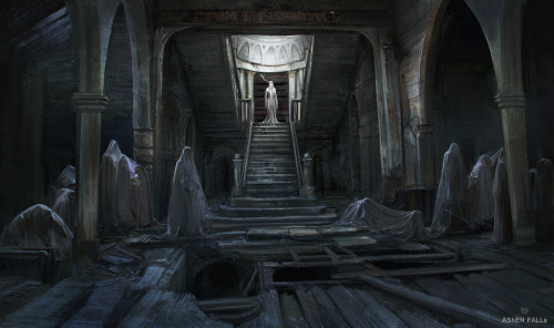 Ashen Falls - Concept Art for My Psychological Horror Game.“Ashen Falls is a psychological survival 