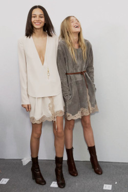 driflloon:Backstage @ Chloé FW15