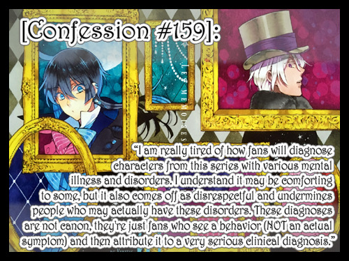 “I am really tired of how fans will diagnose characters from this series with various mental i