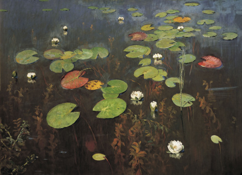 russian-style - Isaac Levitan - Water Lilies, 1895 