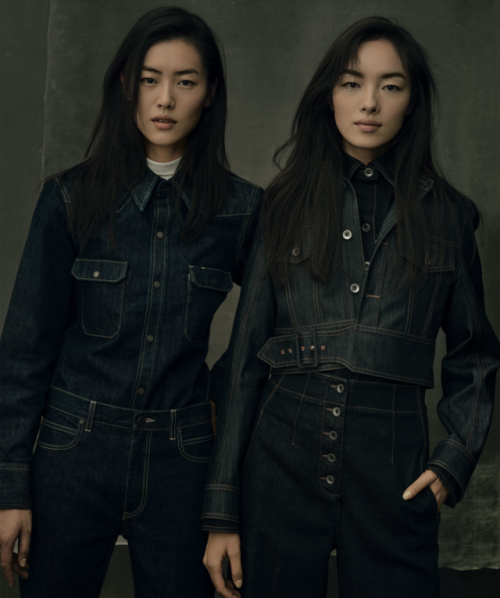 Denim for days Liu Wen for @voguemagazinePhoto by: #AnnieLeibovitzSee more here