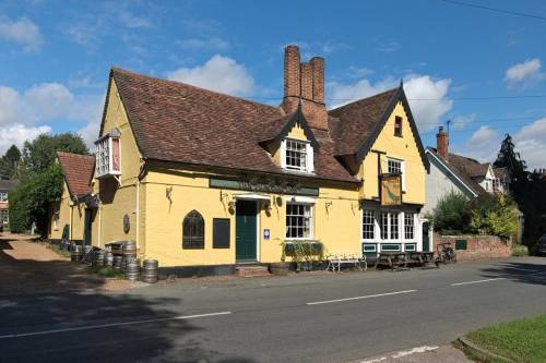 The Peacock at Chelsworth in Suffolk. An archetypal English country pub, parts of which date back at