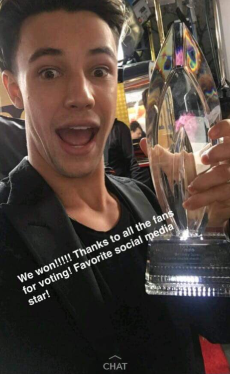 cindycrawford:  midnite-wet-dreamz:  amaliemohn:  theshitneyspears: Britney Spears won the award, but isn’t attending - so they gave it to Cameron Dallas. Shows you how much these ‘fan voted social media awards’ really care about you, the fans