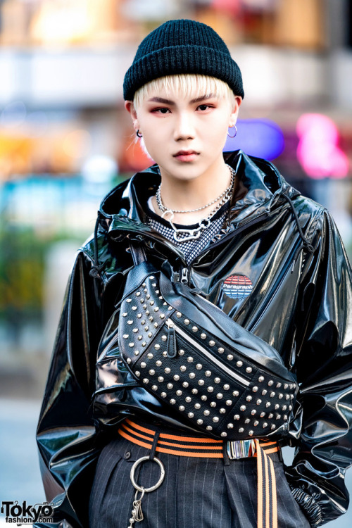 tokyo-fashion - Tokyo-based Korean model Gyutae on the street in...