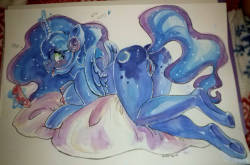 wbnsfwfactory:  cat-erpillar:  NSFW watercolours Luna, if you are interested in drawing like this, note me.  X3 i like it!!!  mah luna~ &lt;3