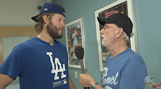 gfbaseball:  Jimmy Kimmel’s Dad at World Series Media Day