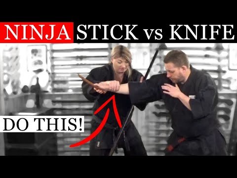 NINJA WEAPONS TRAINING 🥷🏻 Basic Stick Fighting Techniques