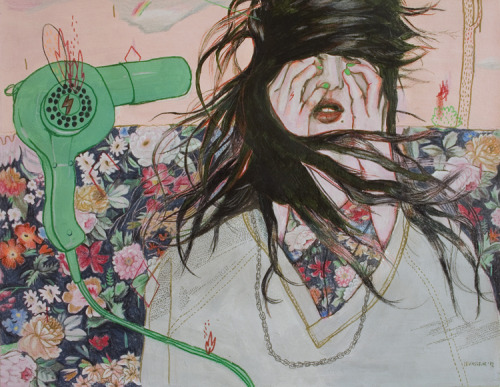 theonlymagicleftisart:  Bizarre surreal portaits by Alexandra Levasseur 