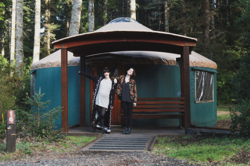 Porn photo treasuresandtravels:  Oregon Coast Yurt