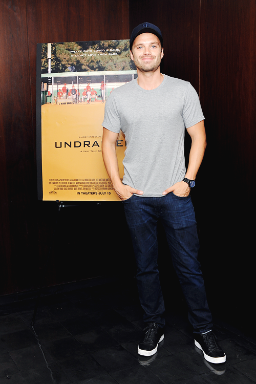 mcavoys: Sebastian Stan attends ‘Undrafted’ New York screening at Bryant Park Hotel on J