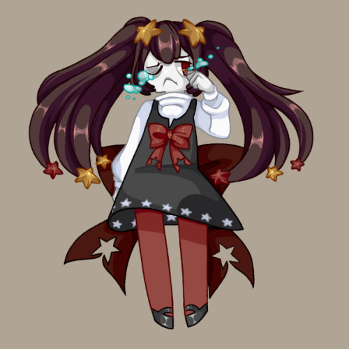 Sad dead starfish girl.