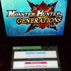 Man this game is great! I love the changes that were made from Monster Hunter 4 Ultimate. Looking forward to playing the full game!  #monsterhuntergenerations #monsterhunter #capcom #nintendo #3ds