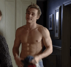 funnyboy86:  English Actor Ben Hardy naked in the play “Judas Kiss” 