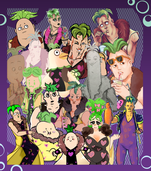 jjba-art-discord: The last of our La Squadra piles has been blessed by our milk loving boy! Pesci ha
