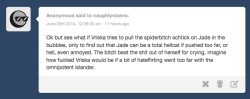 naughtyvixens:  i love love love getting requests like this that set up a scenario i would never have expected  the world needs more bottom vriska