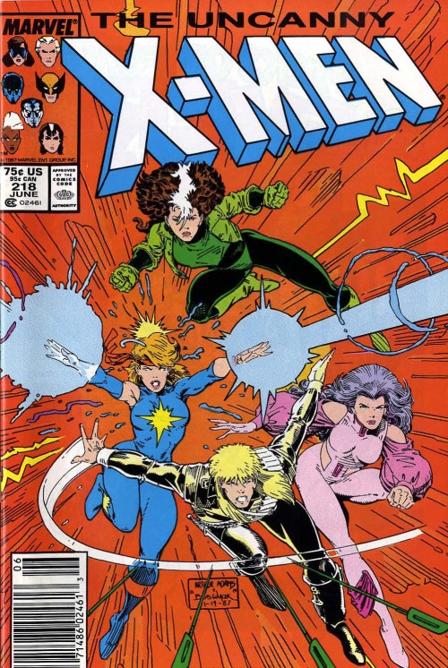 gnarlycovers:  The Uncanny X-Men #218 (Marvel Comics - June 1987) Illustrators: Art Adams (Pencils) & Bob Wiacek (Inks)