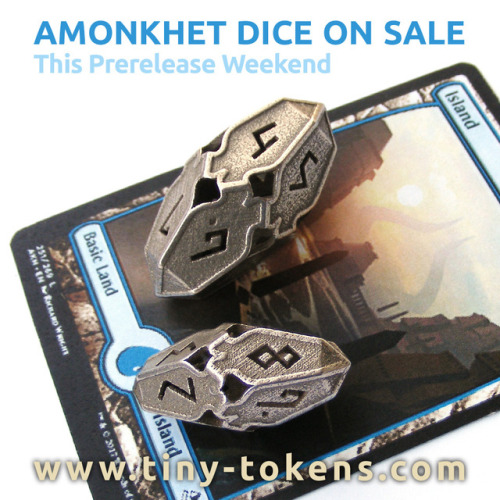 To celebrate prerelease weekend, I have put all my Amonkhet-inspired dice on sale! Get them at a dis