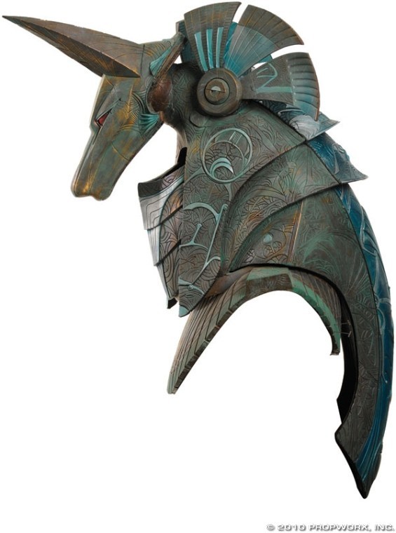 dorkilybeautiful:  fuskida:  Anubis helmet of the type which was worn by Ra’s First