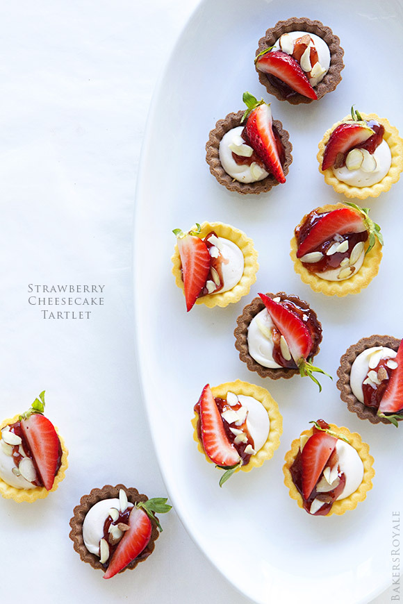 4himglory:  Strawberry Cheesecake Tartlet | Bakers Royale  mmm