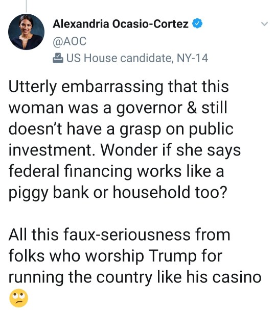 theeforvendetta:alwaysbewoke:Come after AOC at your own risk    