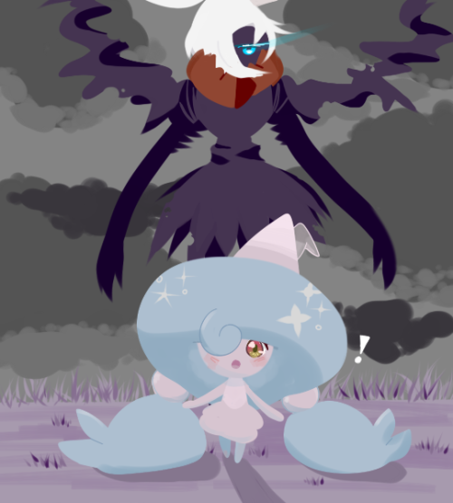 ask-hattrem:  Anonymous said to ask-hattrem: Have you heard of the pokemon Darkrai before?  &ld