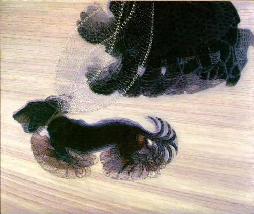 Dynamism of a Dog on a Leash by Giacomo Balla (1912) …. some 31,900 years after the cave paintings o