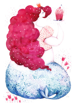 bighappybeauty:  Luscious, 2012, by Madalina Andronic, an exchange collaboration with Katya - Fairytales 