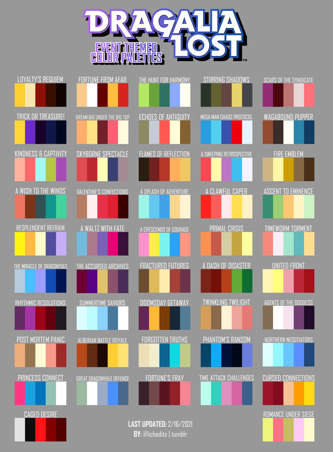 Genshin Impact Color Palette