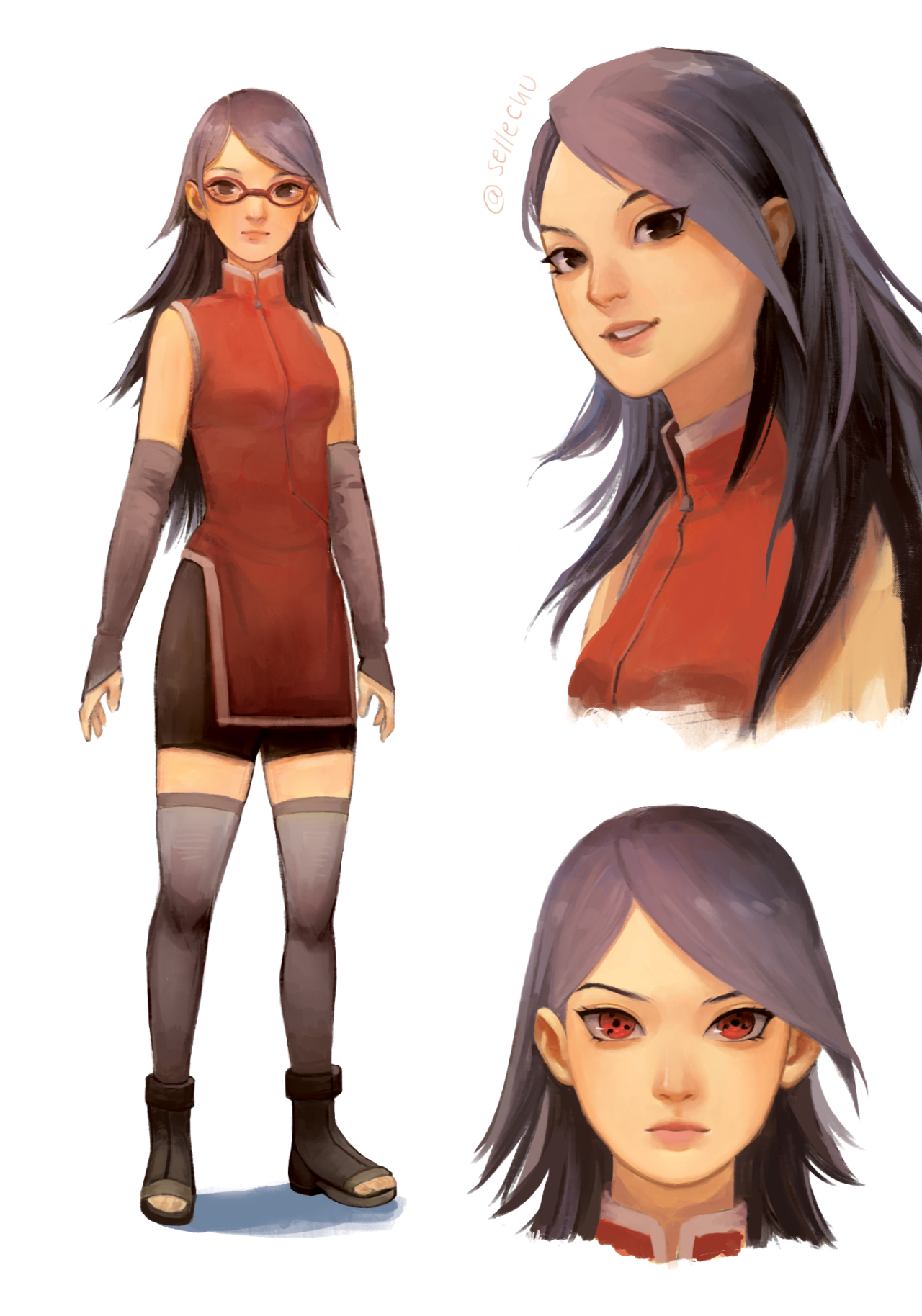 sellechu — Sarada Uchiha, age 15 grows up to be a fine ninja!