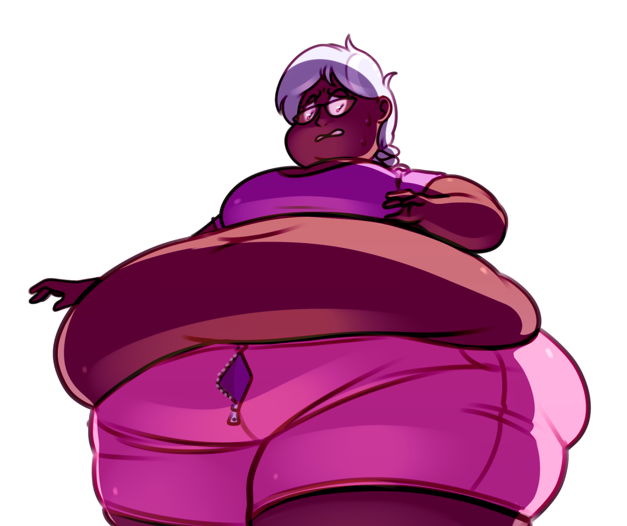 bluebot777: askchubbydiamond:  Clothes that fit are becoming … scarce.  dat silver