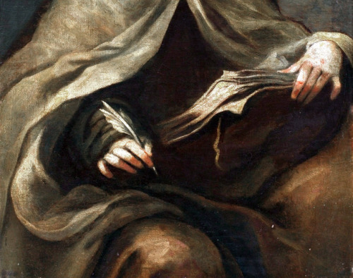 Francisco Herrera the Younger (attributed to) - Teresa of Ávila. Detail.