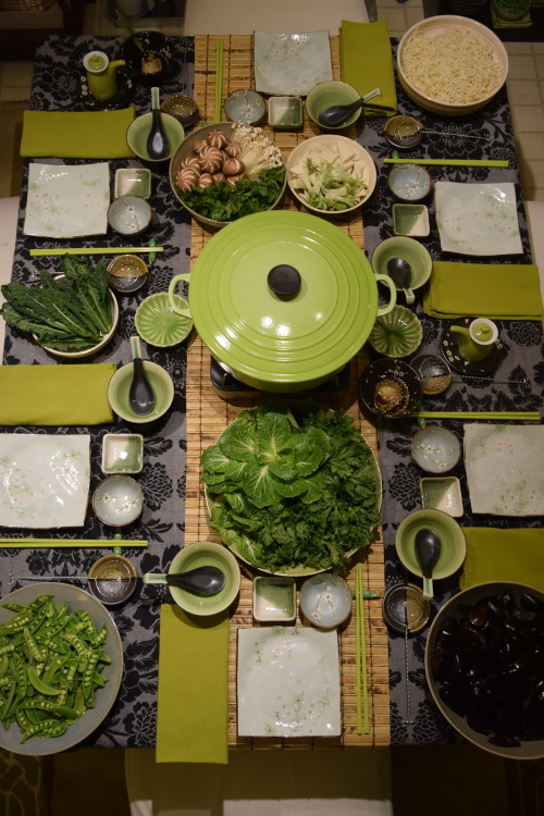 berniewong: Shabu shabu dinner on this chilly evening for friend’s 85th birthday.