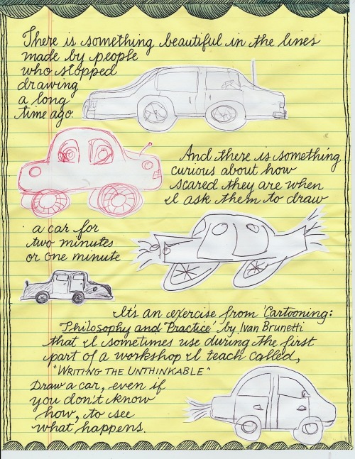 johndarnielle: thenearsightedmonkey: &ldquo;Let’s Draw a Car and then Let’s Draw B