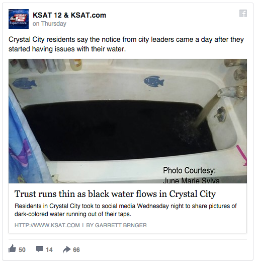 onyxslaughterhaus:  thechanelmuse:  Black Water Flows Out Of Taps In Crystal City,