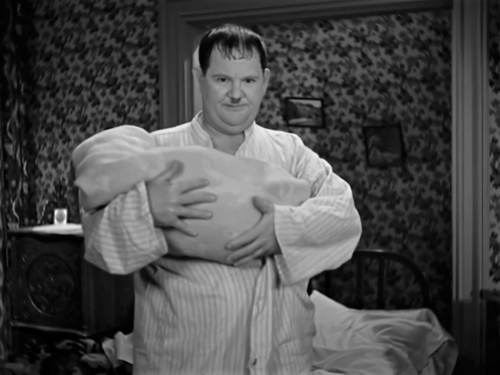 Laurel & Hardy in 1932′s Their First Mistake (3 of 3). After being left with a baby and no wife 