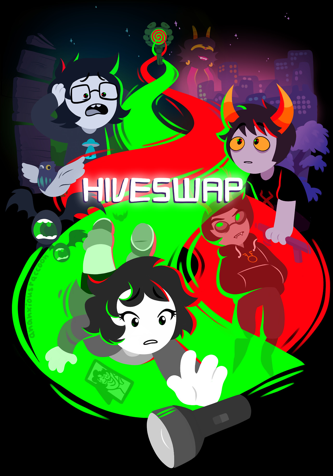 ananxiousraccoon: hello hello i loved hiveswap so much that i got inspired to do