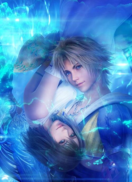 finalfantasythings:  Square Enix released a new CGI render of Tidus and Yuna to commemorate Final Fantasy X|X-2 HD Remaster. The render is based on artwork by character designer Tetsuya Nomura that was used to promote Final Fantasy X, when it first