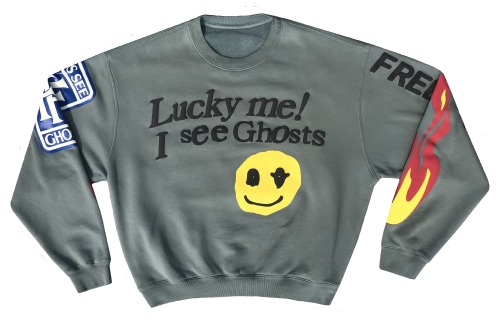 el-b: “LUCKY ME! I SEE GHOSTS” CREWNECK SWEATSHIRT