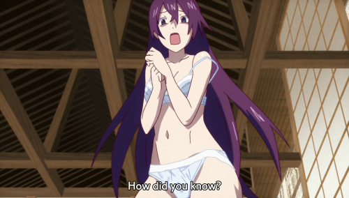 nowthatswhaticallanime:Quit being so perfect Senjougahara. 