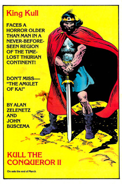 marvel1980s:  1982 - Kull The Conqueror House Ad
