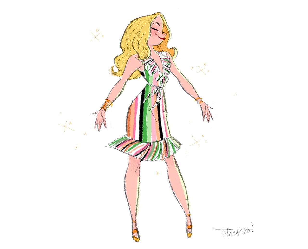 stevethompson-art:Kylie Minogue.  Stop Me From Falling ft.  Gente de Zona.  Music