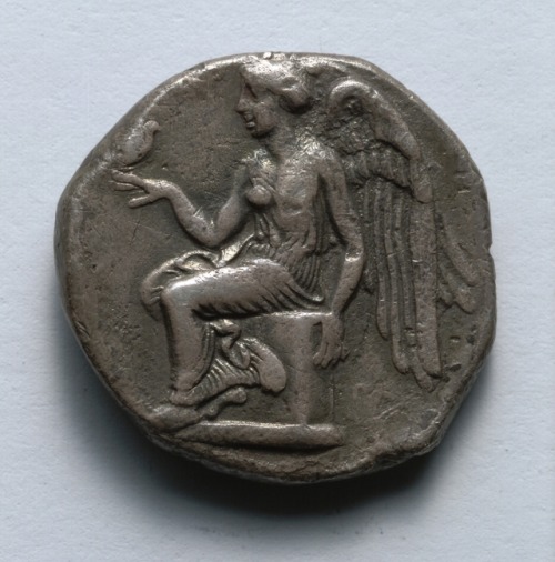 cma-greek-roman-art:Stater: Nike-Terina (reverse), after 400 BC, Cleveland Museum of Art: Greek and 
