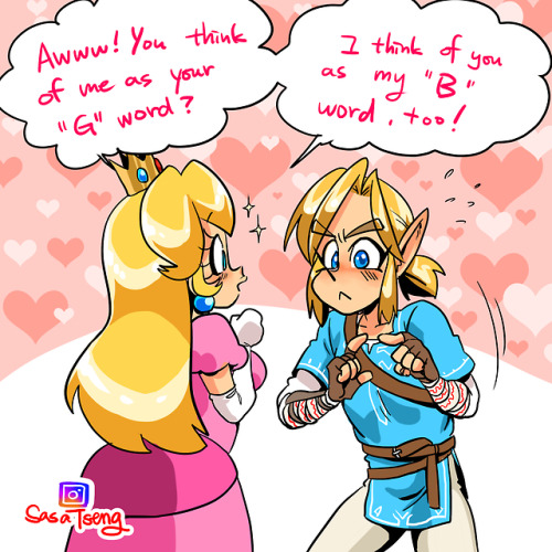 grimphantom2:  dconthedancefloor:  ＭＹ   ＢＩＴＣＨ  I kinda like the idea when Link is mute follow me if you like more Link x Peach, hoping to make a fanzine of them this summer, lemme know if anyone wants a English copy so maybe perhaps I