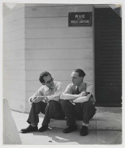 renzo-camplone:  Man Ray with Marcel Duchamp,